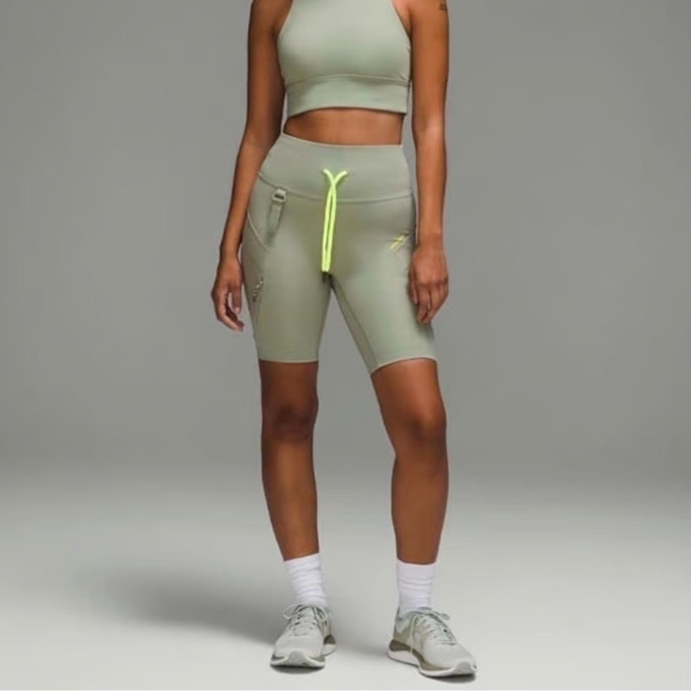 Lululemon Green Cargo Hiking Shorts